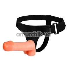 Страпон Ultra Passionate Harness Sensual Comfort Strap-On, телесный - Фото №1