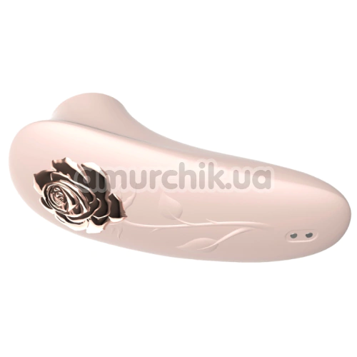 Кліторальний вібратор з пульсацією Kissen Rosebud, світло-рожевий