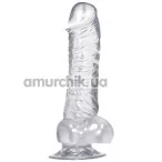 Фаллоимитатор Crystal Clear Dong m. Saugfu - Фото №1