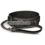 Нашийник з повідцем Easy Toys Faux Leather Collar & Lead Set, чорний - Фото №1
