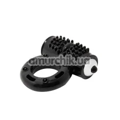 Віброкільце Cock Ring 10-function, чорне - Фото №1