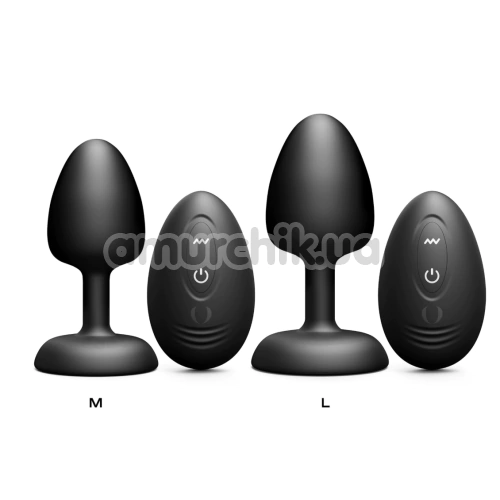 Анальная пробка с вибрацией Dorcel Geisha Plug Infinite L, черная