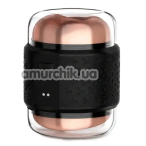 Мастурбатор з вібрацією Passion Play Vibrating Double Stroker Pussy & Mouth, чорний - Фото №1