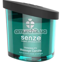 Свічка для масажу Senze Soothing Massage Candle - м'ята / троянда / апельсин, 150 мл - Фото №1