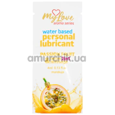 Массажный лубрикант MyLove Aroma Series Personal Lubricant 2in1 Passion Fruit - маракуйя, 4 мл - Фото №1