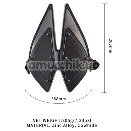 Маска лисички Lockink Vixen Blindfold, черная