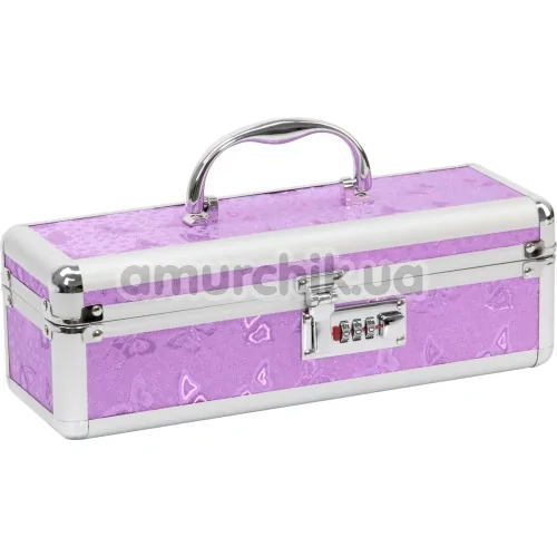 Кейс для хранения секс-игрушек The Toy Chest Lokable Vibrator Case, фиолетовый