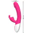 Вібратор з підігрівом Boss Series Silicone Rabbit Vibrator Powerful Licking, рожевий - Фото №3