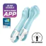 Вібратор для точки G Satisfyer Air Pump Vibrator 5+, блакитний - Фото №2