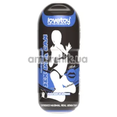 Симулятор орального сексу з вібрацією Lovetoy Sex In A Can Mouth Lotus Tunnel, тілесний - Фото №1