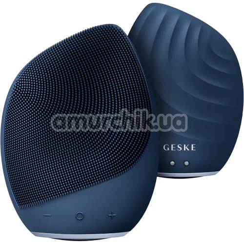 Ультразвуковая щетка для лица Geske Sonic Facial Brush 5 in 1, синяя