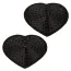 Прикраси для сосків Radiance Heart Pasties, чорні - Фото №2