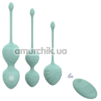 Набор вагинальных шариков с вибрацией Odeco Every Night Toys Audrey, бирюзовый - Фото №1