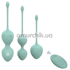 Набор вагинальных шариков с вибрацией Odeco Every Night Toys Audrey, бирюзовый - Фото №1