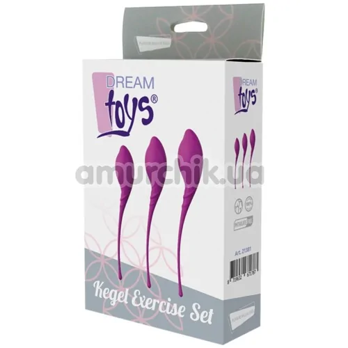 Набор вагинальных шариков Pleasure Balls & Eggs Kegel Exercise Set, фиолетовый