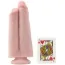 Двойной фаллоимитатор King Cock 9 Two Cocks One Hole, телесный - Фото №6