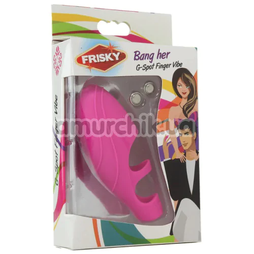 Вибратор на палец Frisky Bang Her G-Spot Finger Vibe, розовый
