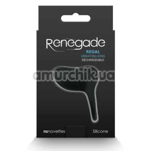 Виброкольцо для члена Renegade Regal Vibrating Ring Rechargeable, черное