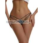 Трусики Star Night Embroidered Strappy Side Panty, чорні - Фото №1