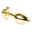 Анальна пробка із рожевим кристалом Exclusivity Jewellery Gold Heart Plug, золота - Фото №4