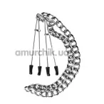 Затискачі для сосків Guilty Pleasure Nipple Tweezers, срібні - Фото №1