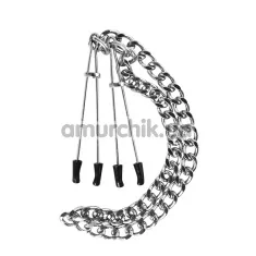 Зажимы для сосков Guilty Pleasure Nipple Tweezers, серебряные - Фото №1
