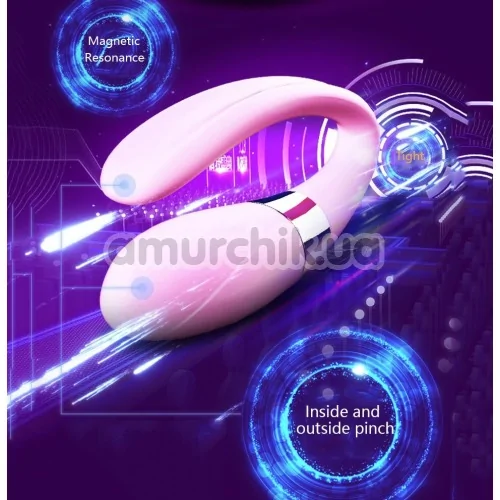Вібратор V-Vibe Rechargeable Couples Vibrator, рожевий