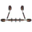 Бондажний набір Lockink The Flowering Serpent Leather Bondage Restraint Set 12PC, чорний - Фото №5