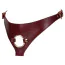 Трусики для страпона Liebe Seele Wine Red Leather Strap-on Harness, бордові - Фото №2