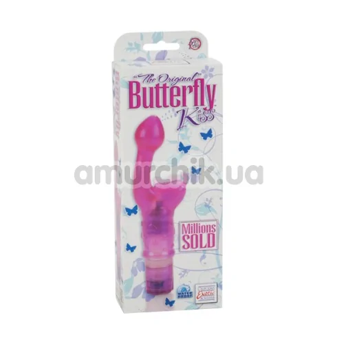 Вибратор клиторальный и точки G Butterfly Kiss, розовый