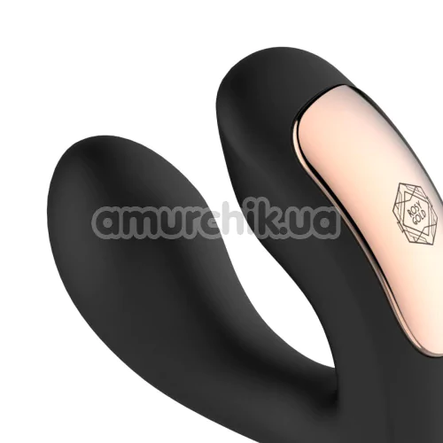 Вибратор для клитора и точки G Rosy Gold Nouveau Remote Control Panty Vibrator, черный