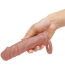 Насадка на пенис Size Up 1 Inch Realistic Penis Extender With Ball Loop, темно-телесная - Фото №5