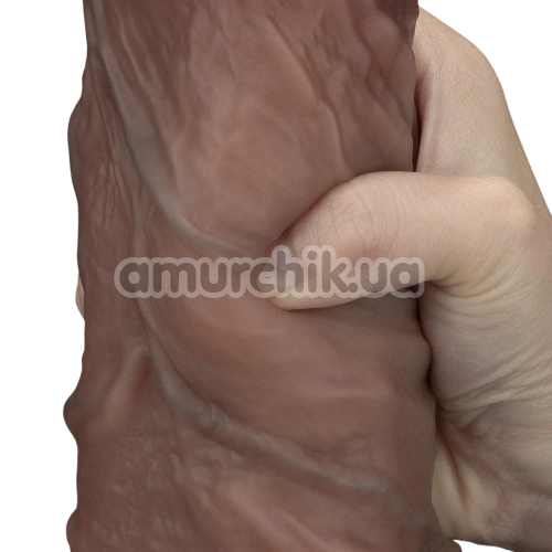 Фаллоимитатор Dual-Layered Silicone Nature Cock LV411081, коричневый