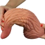 Фаллоимитатор Dual-Layered Silicone Nature Cock LV411018, коричневый - Фото №15