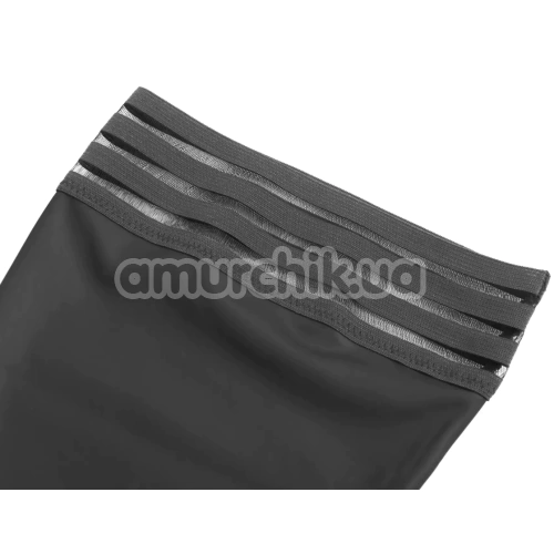 Чулки Star Night Stockings Striped Trim, черные