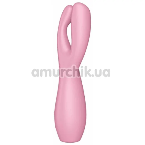 Кліторальний вібратор Satisfyer Threesome 3, рожевий