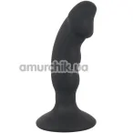 Анальная пробка с вибрацией Black Velvets Rechargeable Plug, черная - Фото №1