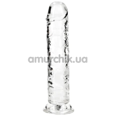 Фалоімітатор Realrock Crystal Clear Dildo Straight 8, прозорий - Фото №1
