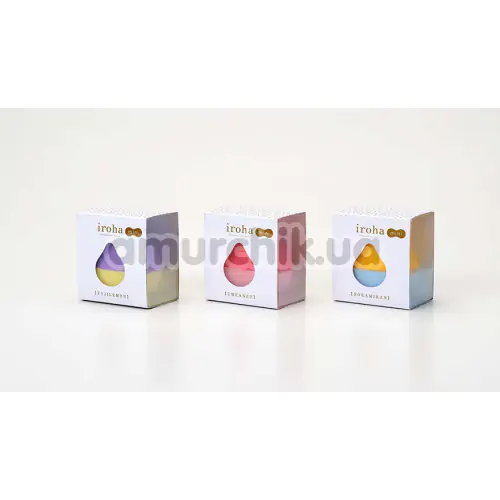 Кліторальний вібратор Tenga Iroha Mini Sora-Mikan, жовто-блакитний