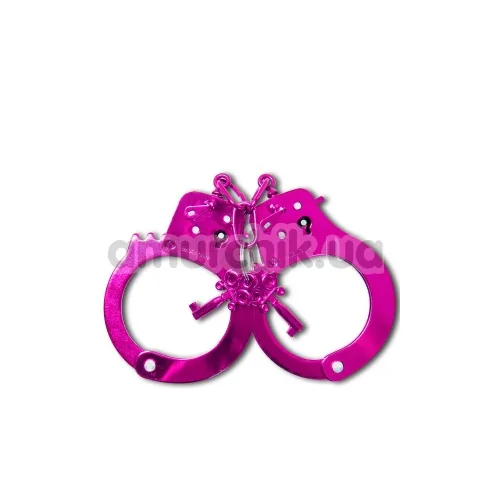 Наручники Anodized Cuffs, рожеві - Фото №1