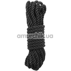 Мотузка Classic Silk Bondage Rope 5 м, чорна - Фото №1