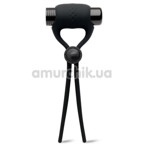 Виброкольцо для члена So Divine Adjustable Vibrating Ring, черное - Фото №1