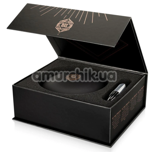 Клиторальный вибратор Rosy Gold Nouveau Vibrating & Licking Dual Stimulator, черный