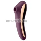 Симулятор орального секса для женщин с вибрацией Satisfyer Dual Kiss, фиолетовый - Фото №1