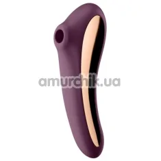 Симулятор орального сексу для жінок з вібрацією Satisfyer Dual Kiss, фіолетовий - Фото №1