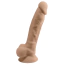 Вібратор Silexd Premium Silicone Dildo Model 1 Size 8 LRS, тілесний - Фото №6