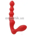 Безремневий страпон Purrfect Silicone, ребристий - Фото №1