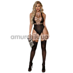 Комбінезон Star Night Seamless Fishnet Bodystocking, чорний - Фото №1
