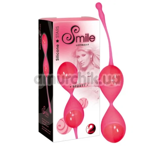 Вагінальні кульки Smile Loveballs Sporty Neon, рожеві