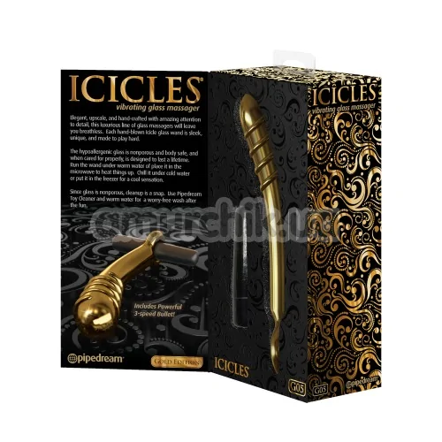 Вибростимулятор простаты для мужчин Icicles Gold Edition G05